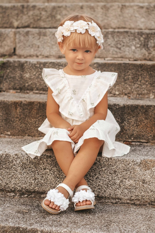 Basutės vaikams su gėlėmis baltos... Basutės vaikams su gėlėmis baltos...