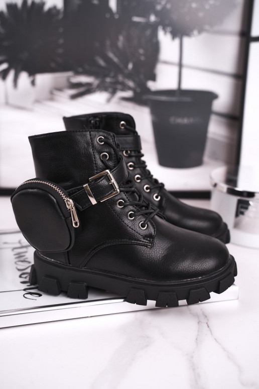 Šilti vaikiški batai juodos spalvos