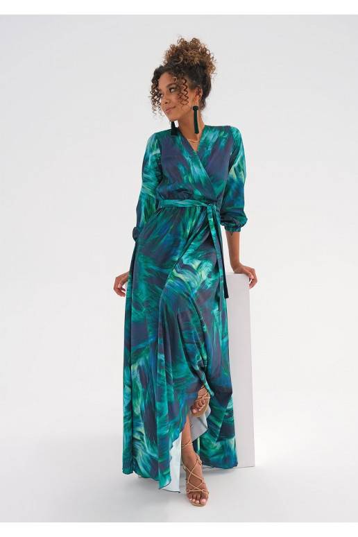 Suknelė su V formos iškirpte