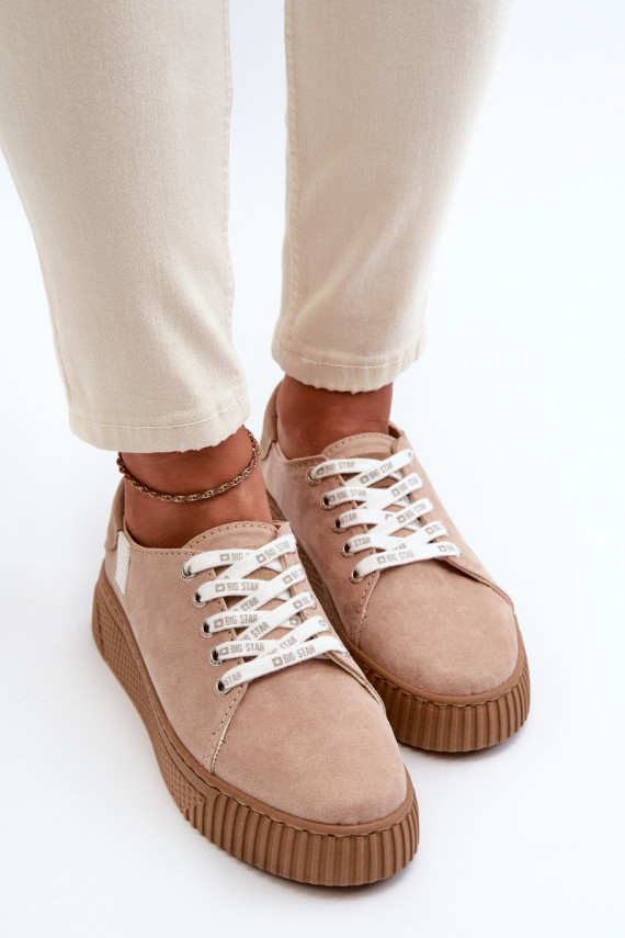 Laisvalaikio bateliai MEMORY FOAM SYSTEM BIG STAR NN276002 smėlio spalvos