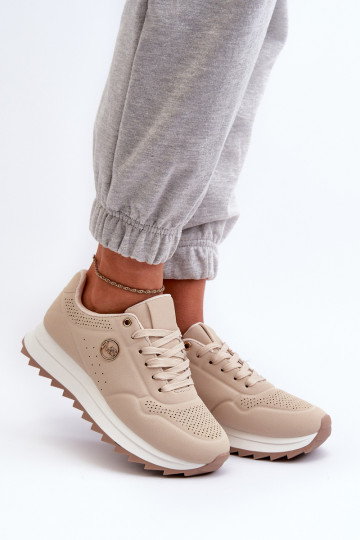 Sneakers modelio batai   su platforma smėlio spalvos Rottiana 2