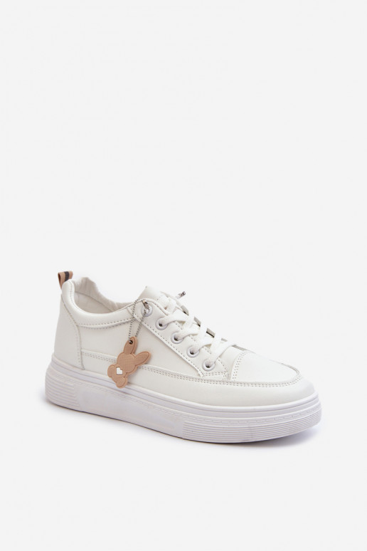laisvalaikio batai sportiniai bateliai   su platforma su ornamentais baltos spalvos Vinceza 13613