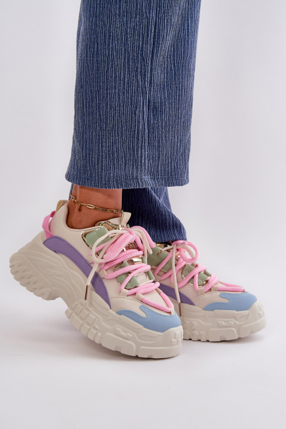 Sneakers modelio batai su masyviais padais įvairių spalvų Nevela