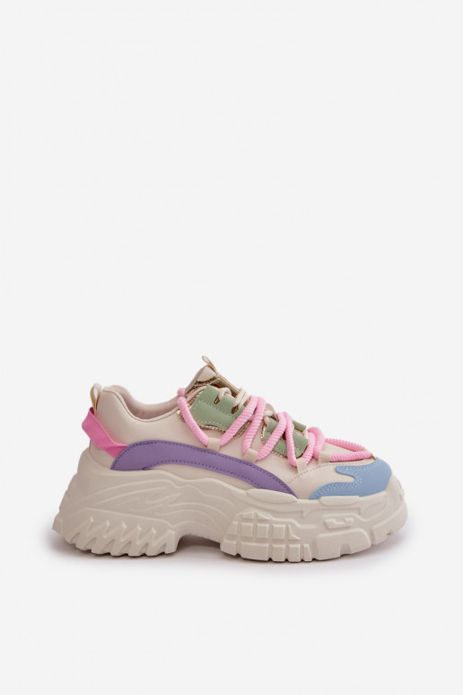 Sneakers modelio batai su masyviais padais įvairių spalvų Nevela