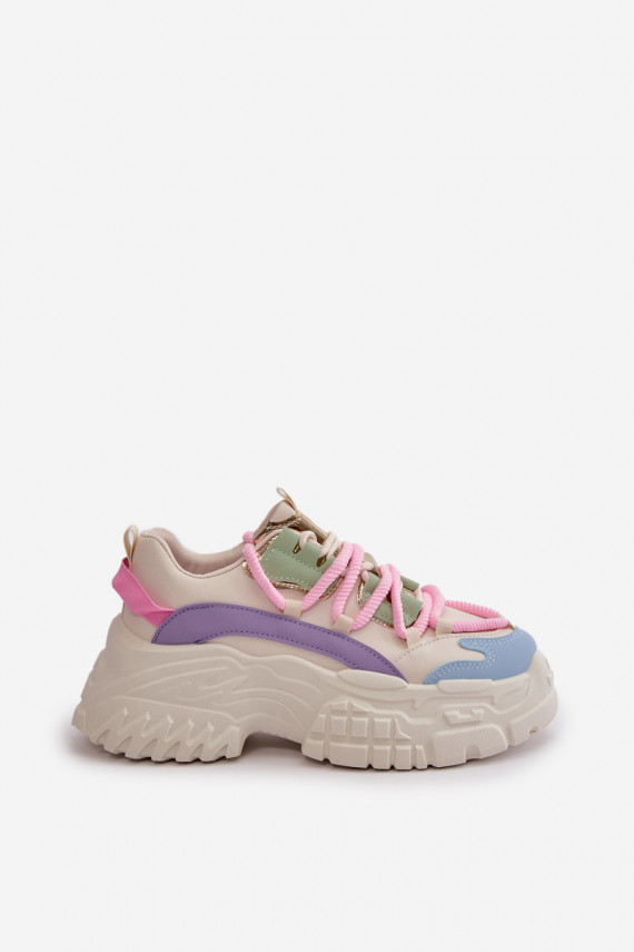 Sneakers modelio batai su masyviais padais įvairių spalvų Nevela