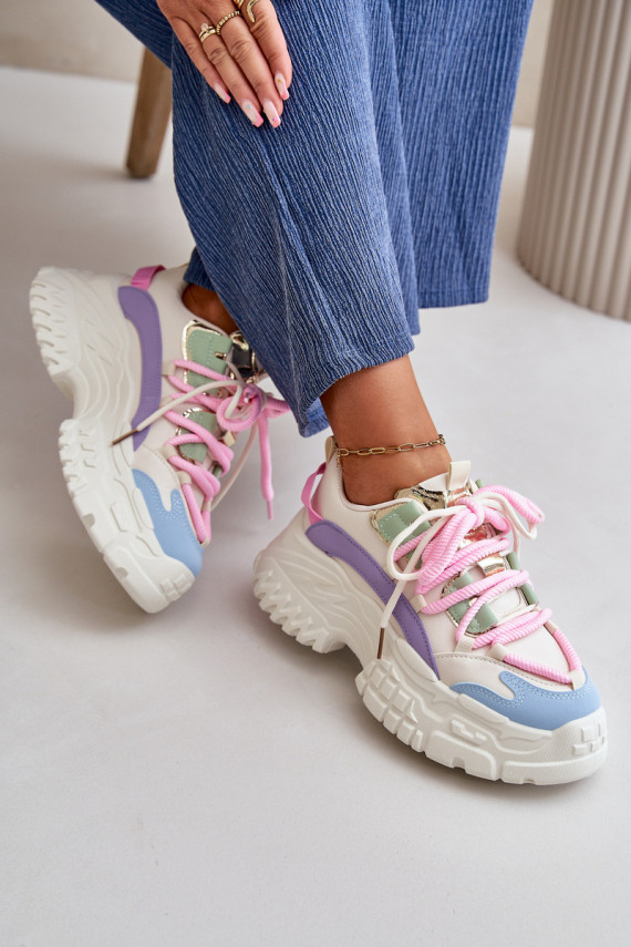 Sneakers modelio batai su masyviais padais įvairių spalvų Nevela