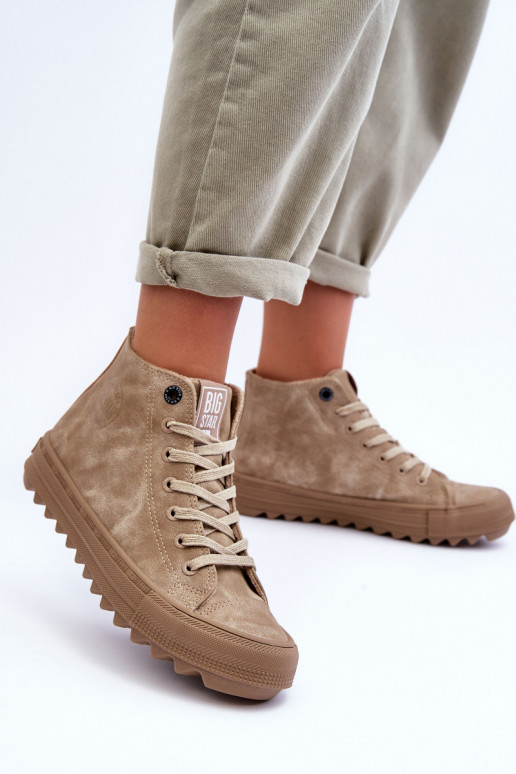 Laisvalaikio bateliai Big Star  pašiltinti smėlio spalvos GG274071