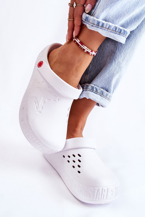   Lengvos šlepetės  Big Star II275003 baltos spalvos