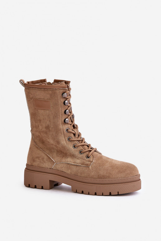 aulinukai Moteriškos Į Pilį Z iš eko zomšosu smėlio spalvos Savalann