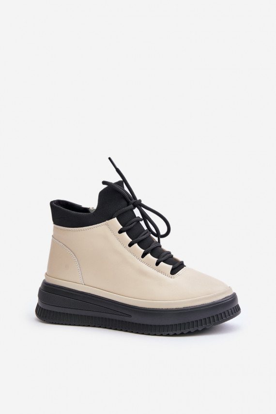 Lengva Oda sportiniai bateliai su platforma Artiker 55C0554 smėlio spalvos