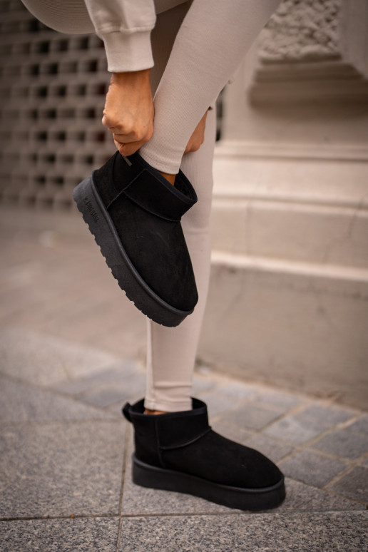 Žemas sniego batai su platforma Big Star OO274A099 juodos spalvos