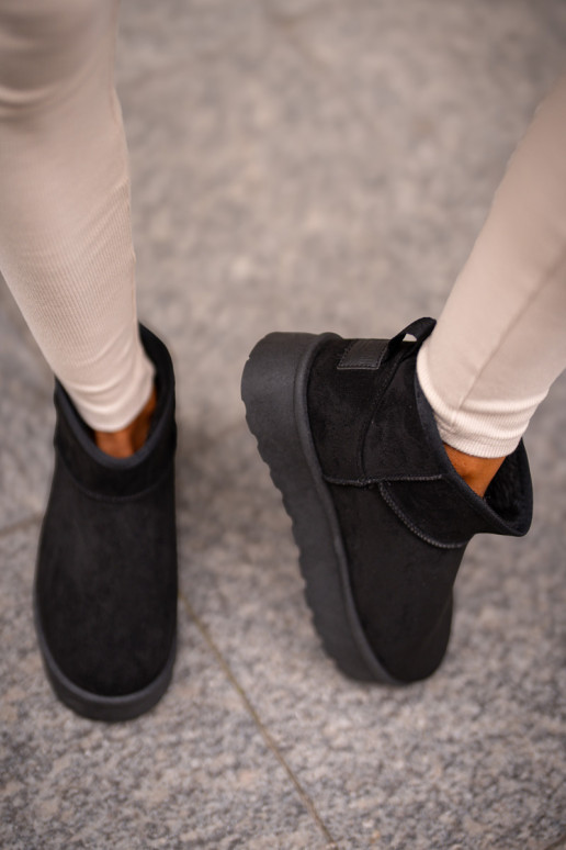 Žemas sniego batai su platforma Big Star OO274A099 juodos spalvos