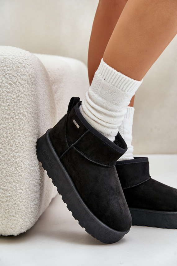 Žemas sniego batai su platforma Big Star OO274A099 juodos spalvos