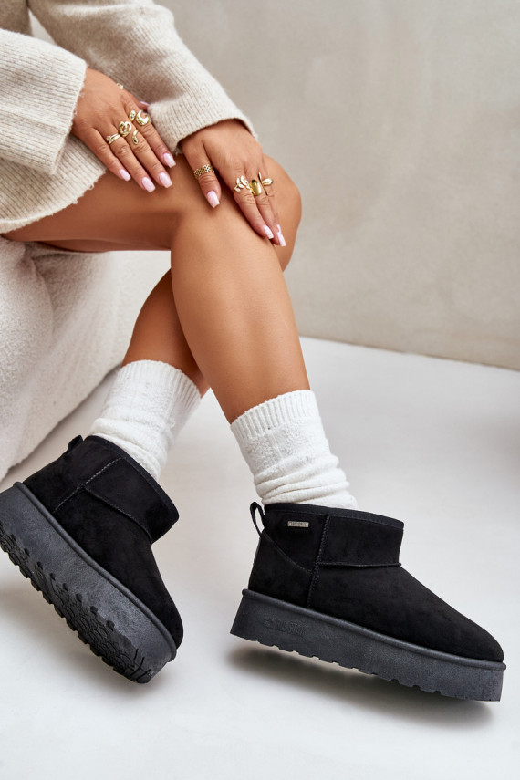 Žemas sniego batai su platforma Big Star OO274A099 juodos spalvos