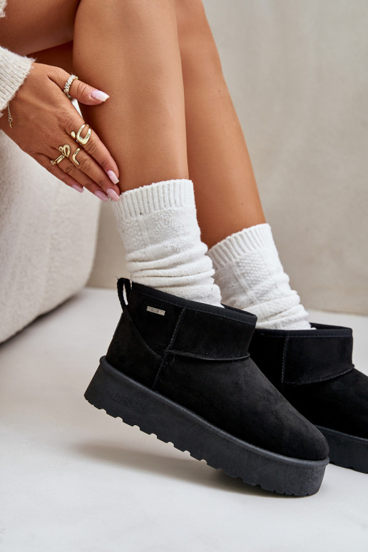 Žemas sniego batai su platforma Big Star OO274A099 juodos spalvos