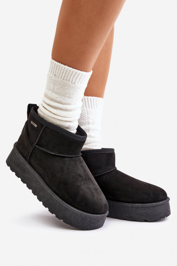 Žemas sniego batai su platforma Big Star OO274A099 juodos spalvos