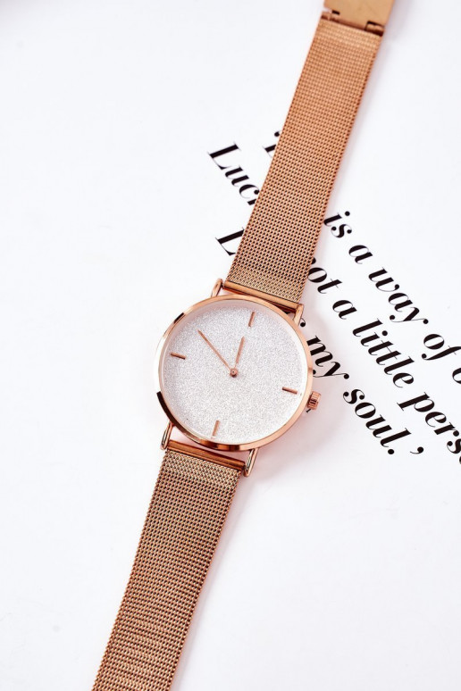 Laikrodis Michael John rausvo aukso spalvos Laikrodis Michael John rausvo aukso spalvos