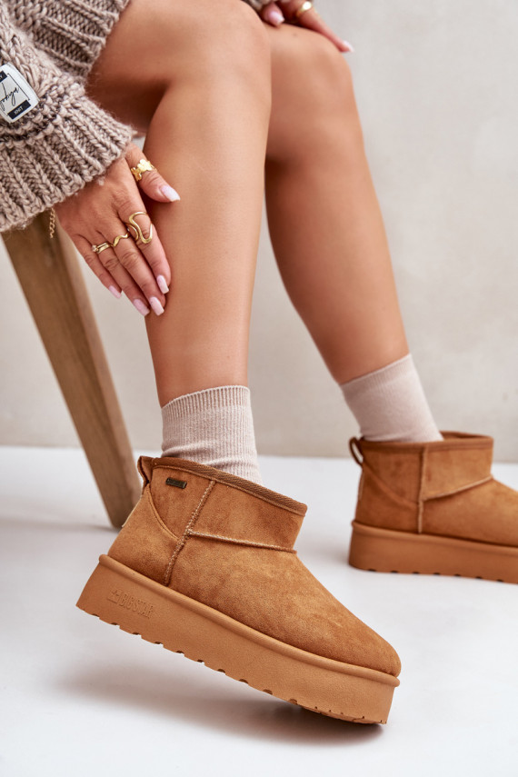 Žemas sniego batai su platforma Big Star OO274A098 Camel