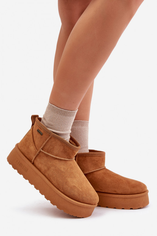 Žemas sniego batai su platforma Big Star OO274A098 Camel