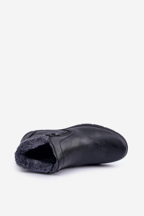 pašiltinti Vyrai Aulinukai iš eko odos juodos spalvos Daniello