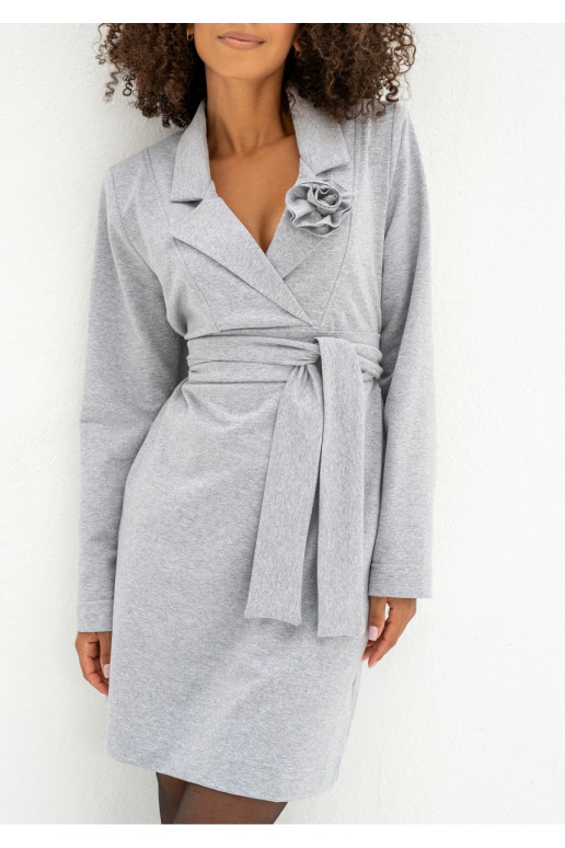 Pilkos spalvos MINI suknelė Pilkos spalvos MINI suknelė