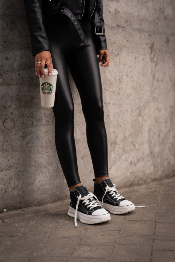 Laisvalaikio bateliai su platforma Eko Oda Big Star OO274063 juodos spalvos