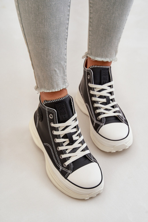 Moteriški sneakers batai su madingais masyviais padais rožinės spalvos