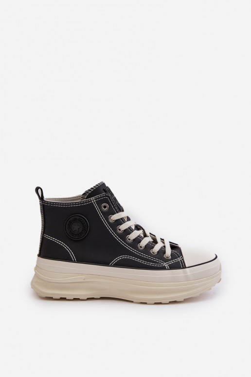 Moteriški sneakers batai su madingais masyviais padais rožinės spalvos
