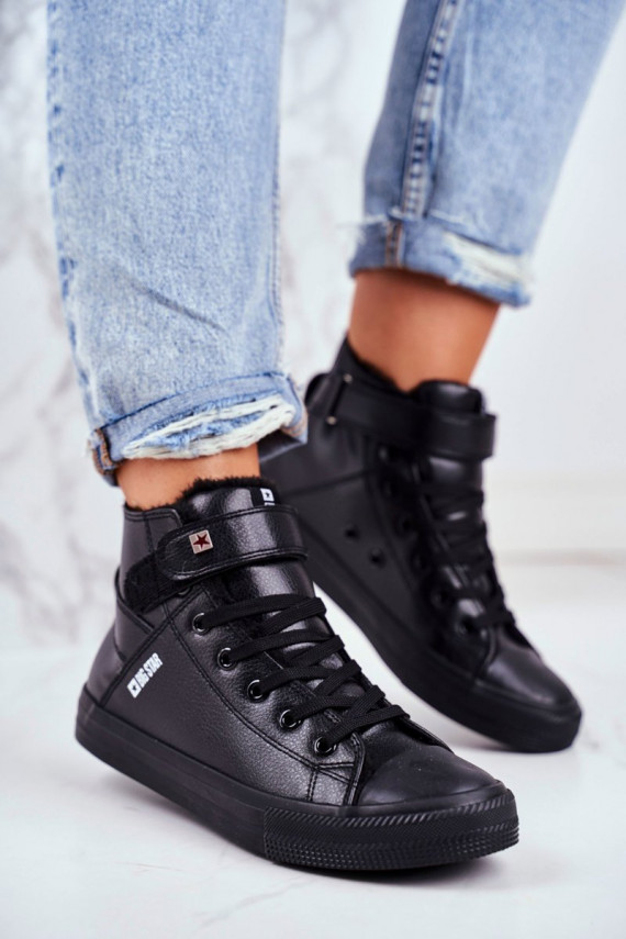 Oda pašiltinti laisvalaikio batai BIG STAR V274542FW juodos spalvos