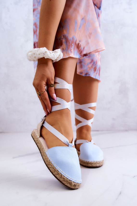 Moteriškos Suvarstomos espadrilės Big Star JJ274863 mėlynos spalvos