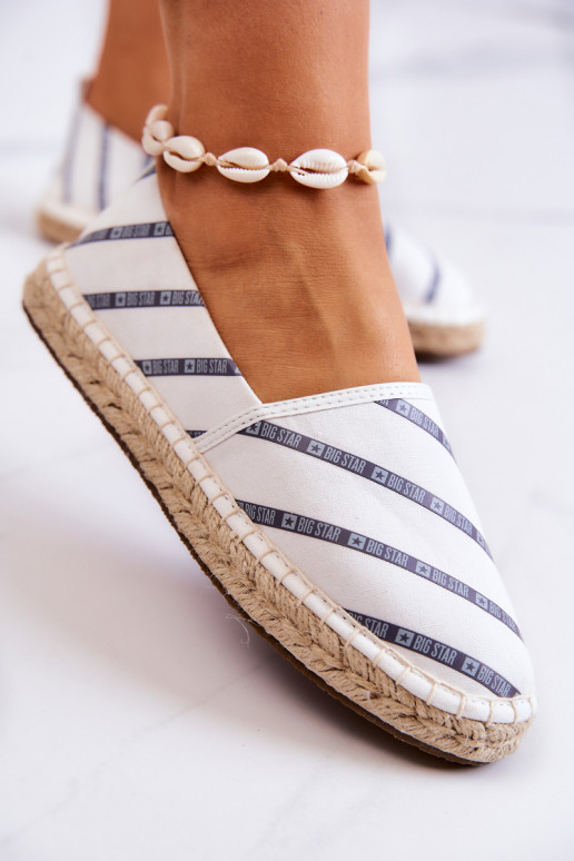 Moteriškos Klasikinio modelio espadrilės Big Star JJ274959 baltos spalvos