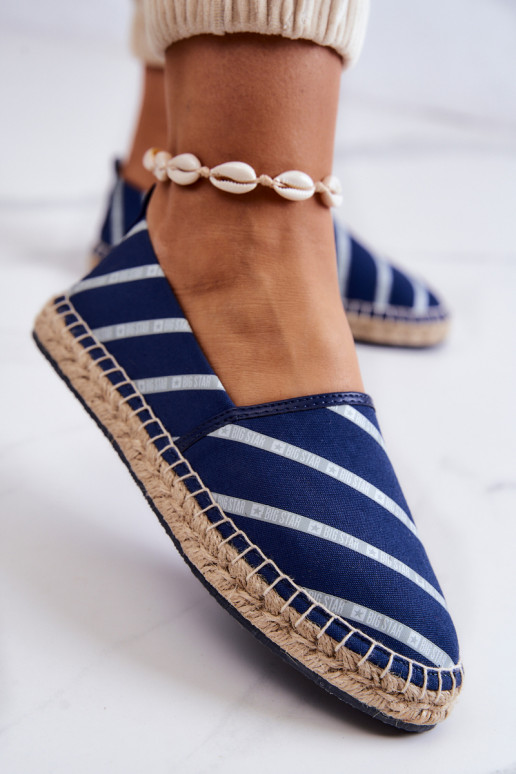 Moteriškos Klasikinio modelio espadrilės Big Star JJ274960 tamsiai mėlynos spalvos