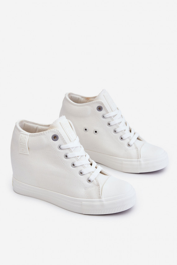 laisvalaikio batai su auliuku Apie Hidden Wedgie Big Star LL274035 baltos spalvos