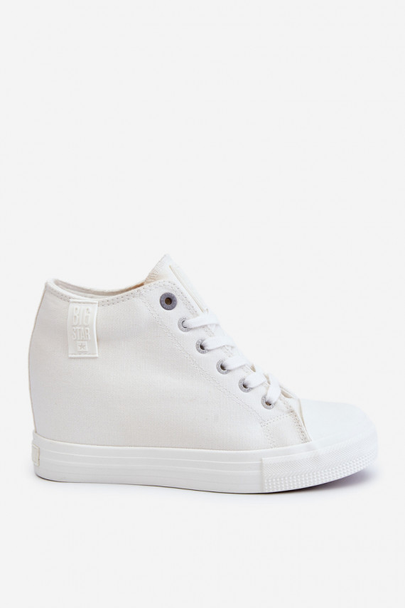 laisvalaikio batai su auliuku Apie Hidden Wedgie Big Star LL274035 baltos spalvos