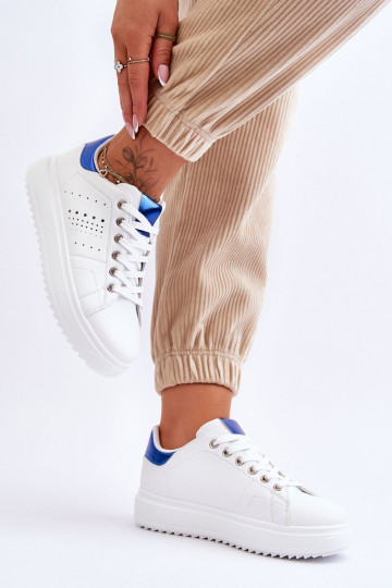 Moteriškos Sportinio stiliaus batai Baltos-mėlynos spalvos Be First! 2