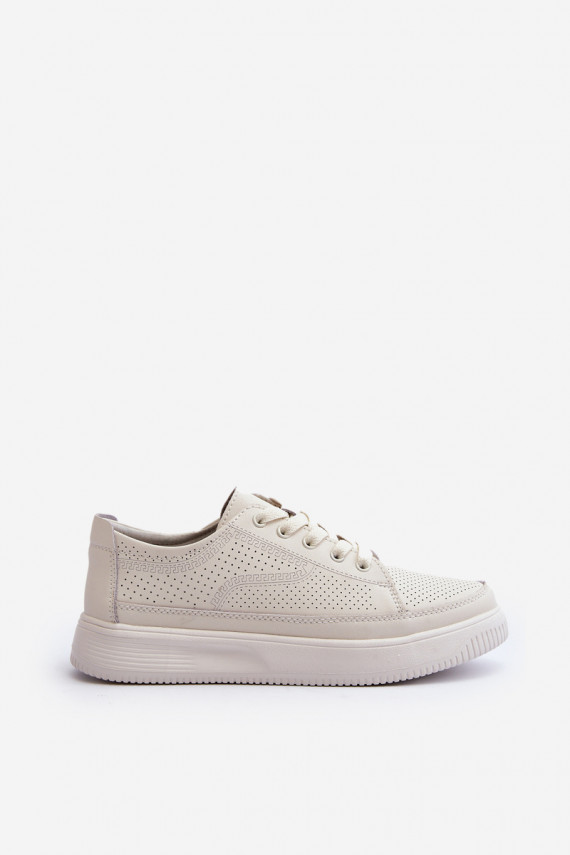 Moteriškos Oda sportiniai bateliai Sneakers modelio batai baltos spalvos Failla