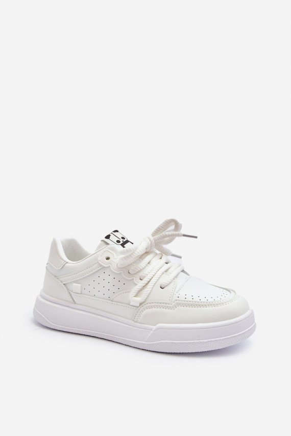 Moteriškos Sneakers modelio batai Eko Oda baltos spalvos Avanalis