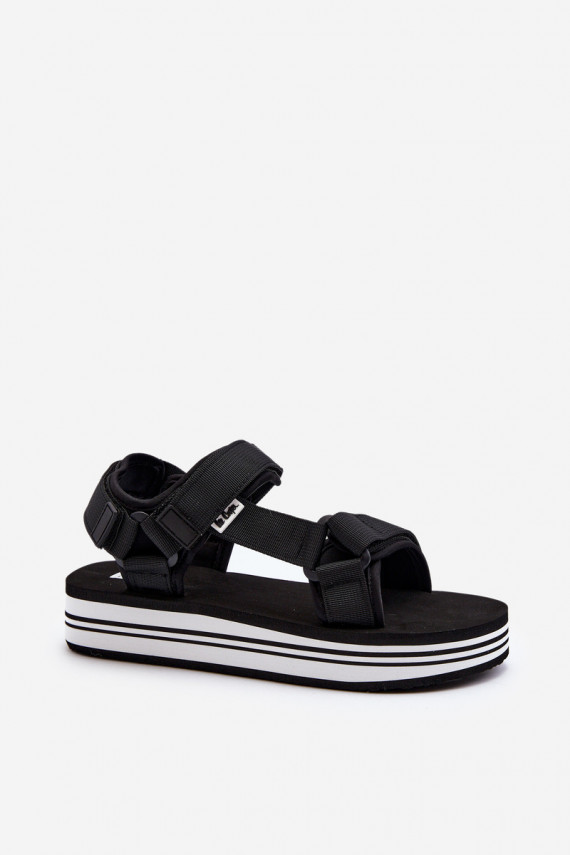 Moteriškos basutės su platforma Lee Cooper LCW-24-05-2753 juodos spalvos