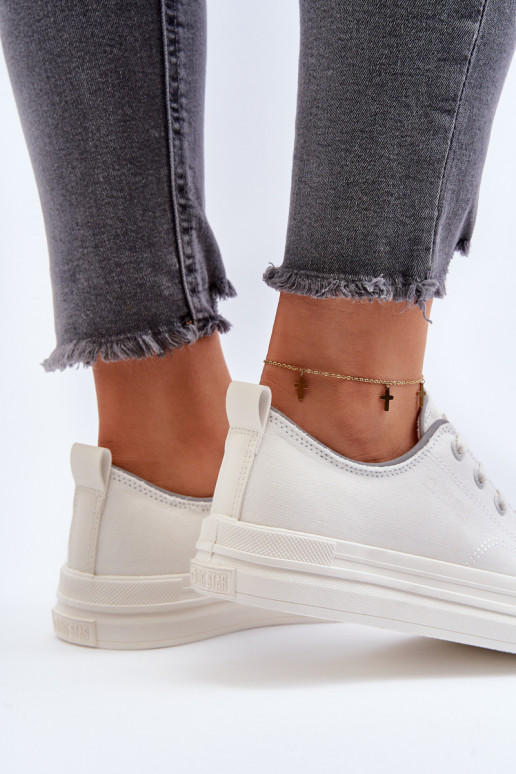 Moteriški batai Big Star NN274850 baltos spalvos