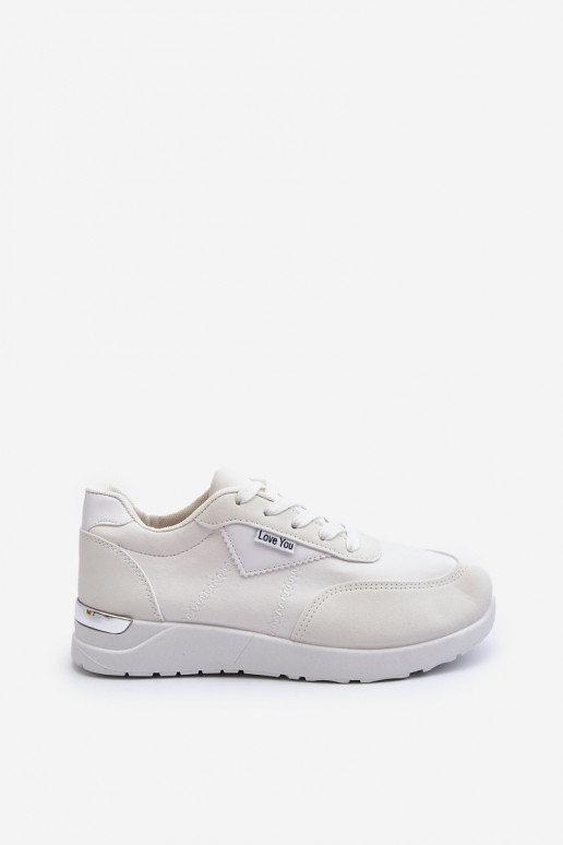 sportiniai bateliai Sneakers modelio batai Moteriškos baltos spalvos Vovella