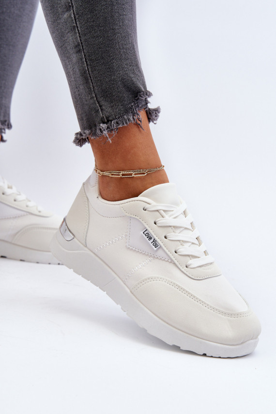 sportiniai bateliai Sneakers modelio batai Moteriškos baltos spalvos Vovella