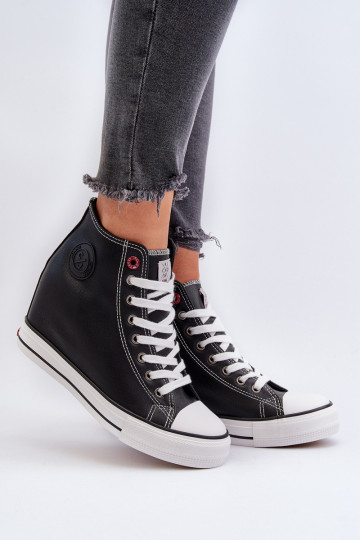 Laisvalaikio bateliai Ant pleišto Cross Jeans NN2R4005 juodos spalvos 2