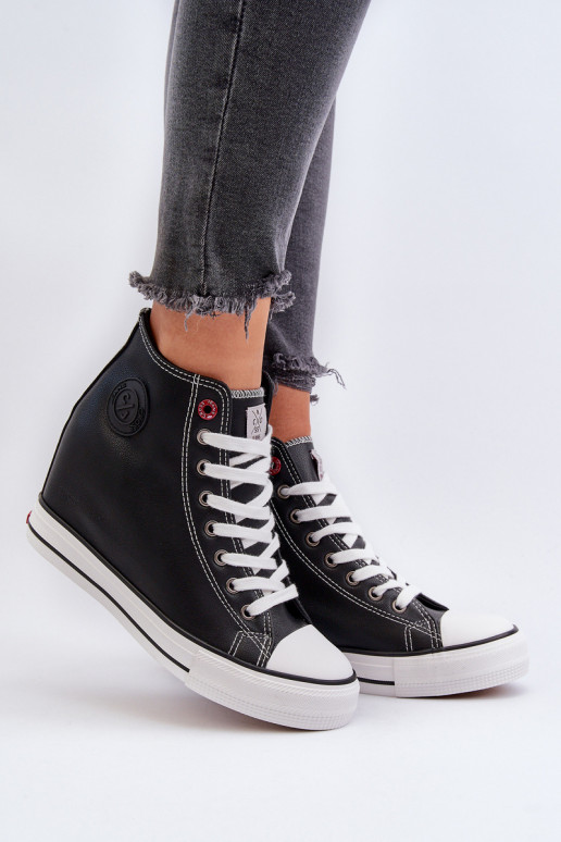 Laisvalaikio bateliai Ant pleišto Cross Jeans NN2R4005 juodos spalvos