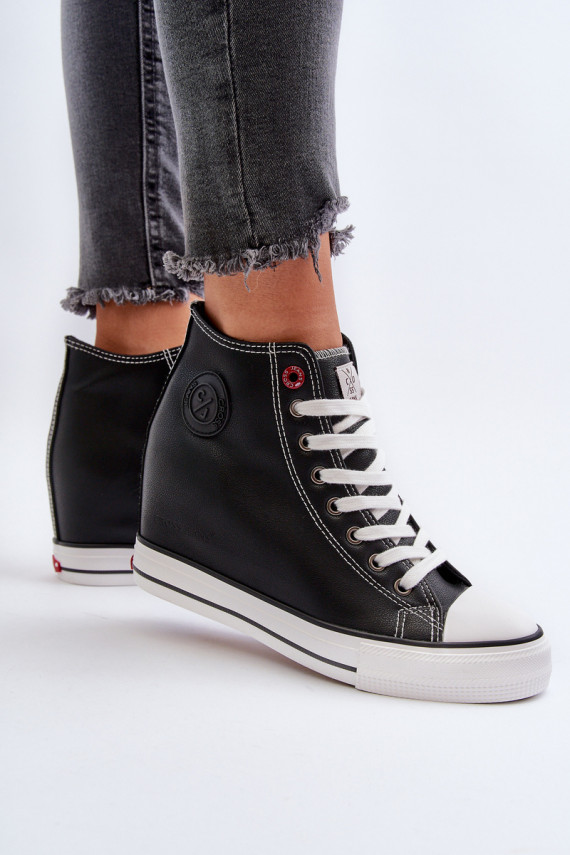 Laisvalaikio bateliai Ant pleišto Cross Jeans NN2R4005 juodos spalvos