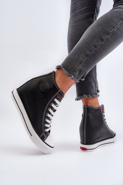 Laisvalaikio bateliai Ant pleišto Cross Jeans NN2R4005 juodos spalvos