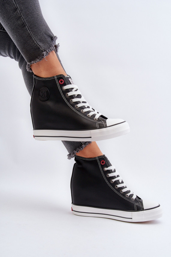 Laisvalaikio bateliai Ant pleišto Cross Jeans NN2R4005 juodos spalvos