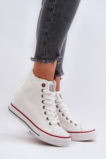 Laisvalaikio bateliai Ant pleišto Cross Jeans NN2R4004 baltos spalvos