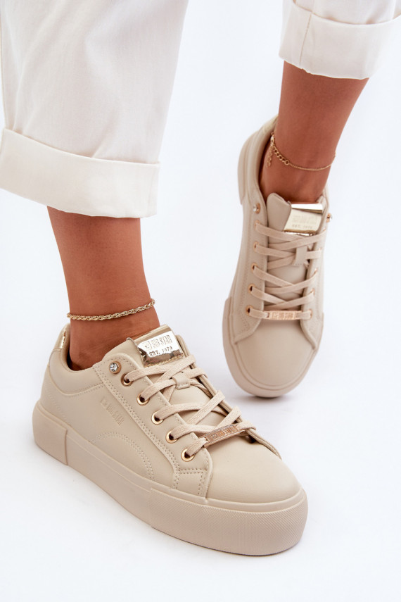 Moteriškos Sneakers modelio batai Big Star NN274210 smėlio spalvos