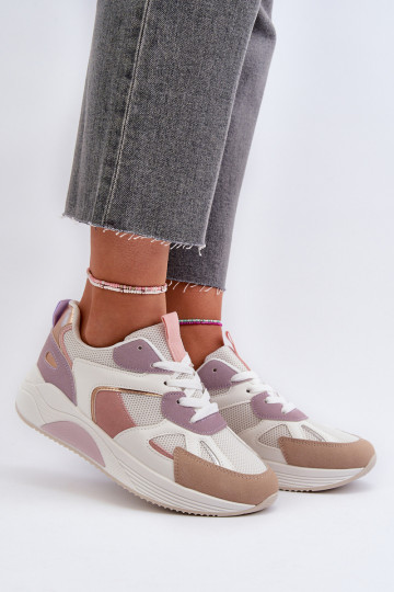 Sneakers modelio batai Moteriškos su platforma Violetinės spalvos Lenivia 2