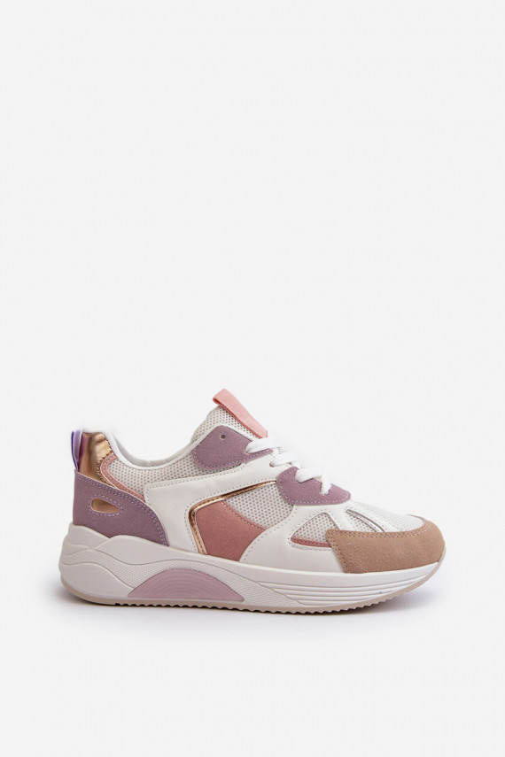 Sneakers modelio batai Moteriškos su platforma Violetinės spalvos Lenivia